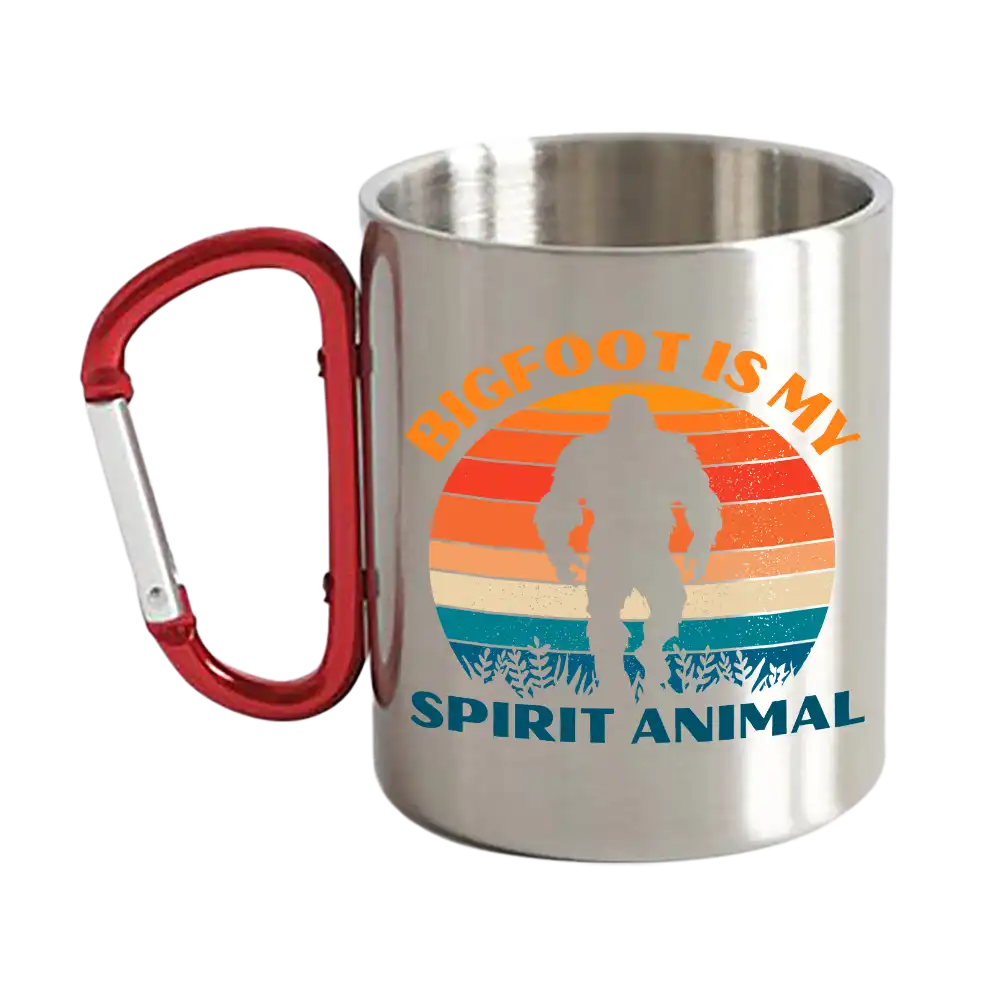 Bigfoot Is My Spirit Animal Carabiner Mug