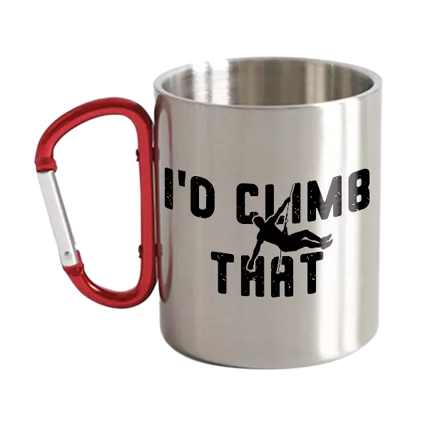 I'd Climb That Carabiner Mug