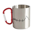 Biking Heartbeat Carabiner Mug